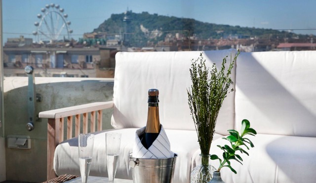 Luxury 1 bedroom apartment with private rooftop terrace in Barceloneta