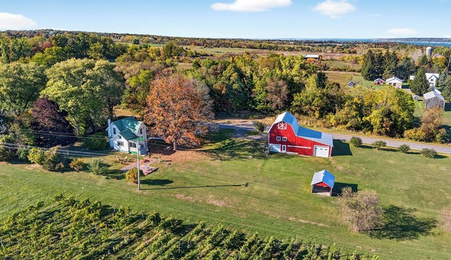 Luxury 1870’s Farmhouse with Barn and Vineyard on the Cayuga Lake Wine Trail