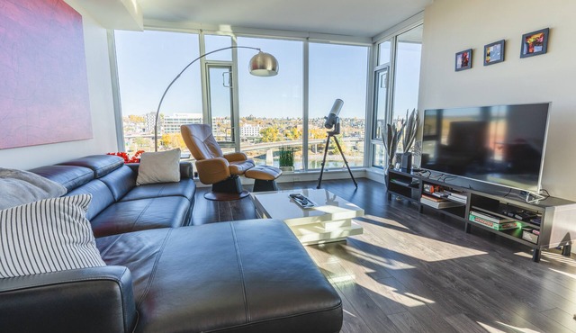 Luxury 2-bedroom condo nestled in the vibrant heart of Calgary's East Village.