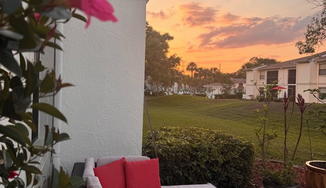 Luxury 2BR Condo : Heated Pool : Honeymoon Island Pass + Gated Community