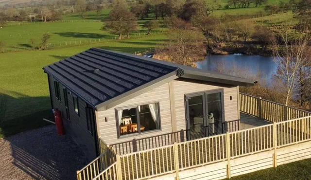 Luxury 3 bedroom, pet-friendly lodge on the side of a beautiful fishing lake.