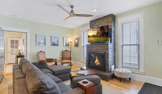 Luxury 3BR, 2 Full + 2 Half Baths/Walk to Elmwood/Garage/EV Charger/AC