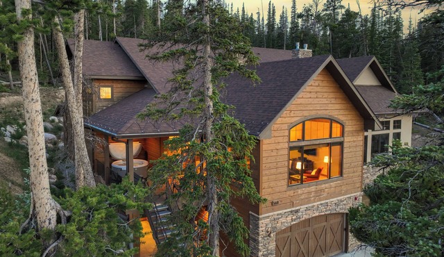 Luxury 4,200 sq ft duplex perched above Breckenridge overlooking the 10-mile range!