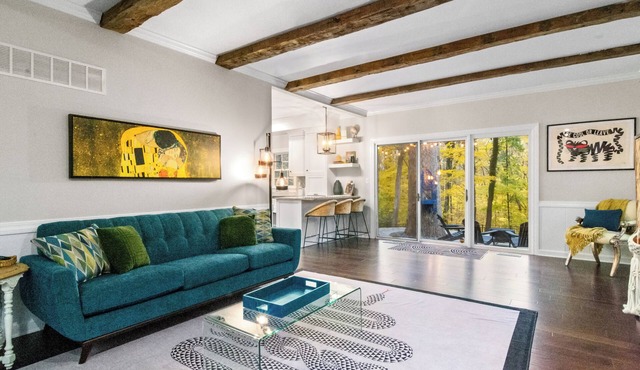 Luxury 4BR Forest Retreat w/Theater, Game Room, Modern Design & Total Privacy