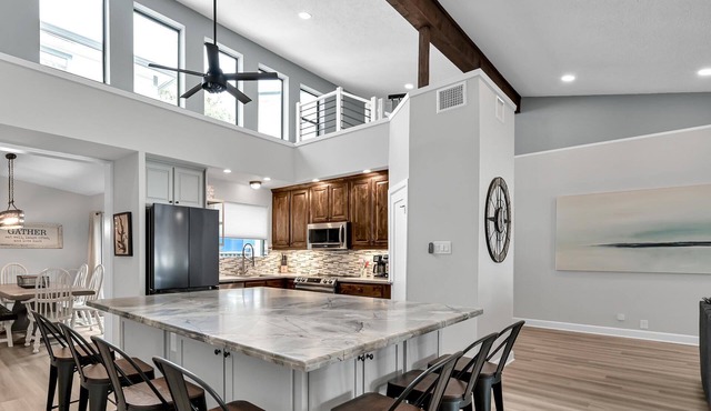 Luxury 6BR Lakefront Home with Pool, Private Dock, Game Room, Putting Green & Outdoor Oasis!