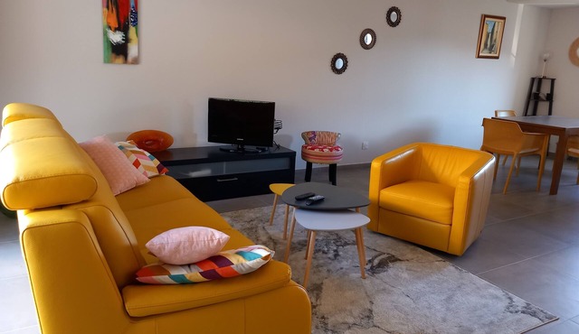 Luxury air-conditioned house with swimming pool in the heart of Gigondas!