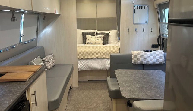 Luxury Airstream Family Glamping 6 of 6 On-Site Hiking, Hot Tub, Sauna, Bunk