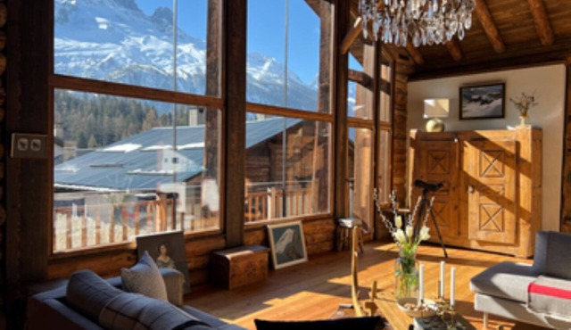 Luxury and authentic Farmhouse close to skiing in Chamonix with impressive views