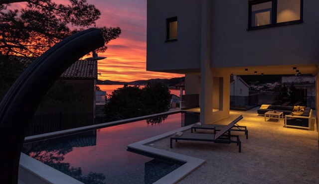 Luxury and modern Villa Mia mare by sea side area with Sea view In Croatia