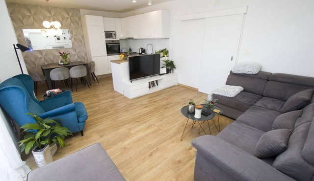 Luxury apartment near the beach with a sea view