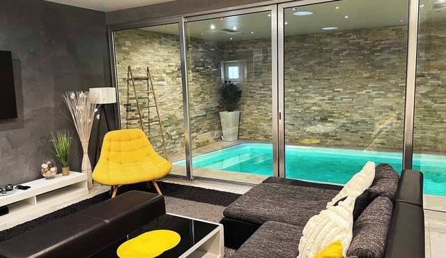 Luxury apartment with heated indoor pool
