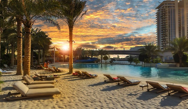 Luxury Apt | Private Beach with cooled sand and pool | 3BR
