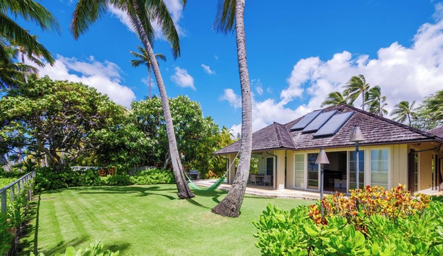 Luxury Beach Estate w/ Pool & Private Sandy Stretch Overlooking Maunalua Bay