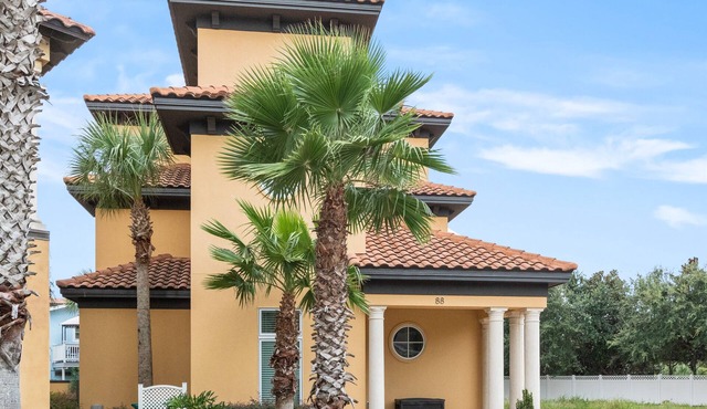 Luxury Beach Home Gulf View|Sleeps 22 in Beds | 1/2 block to beach|Private Pool