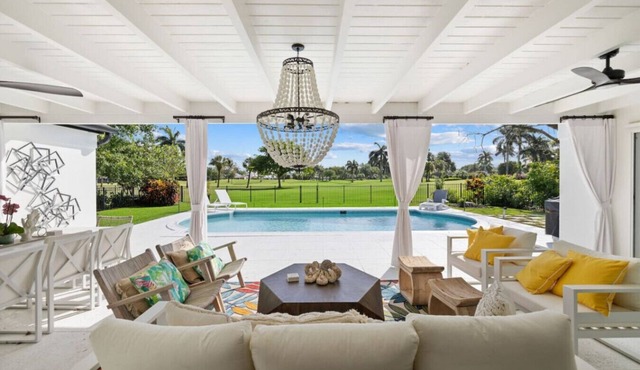Luxury Beach House with Golf Course View