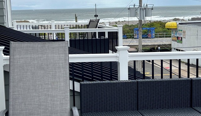 Luxury beachblock house with pool, oceanview, 4 decks near boardwalk