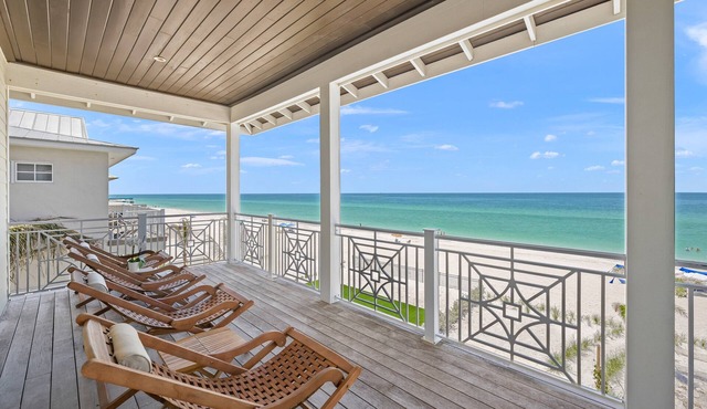 Luxury BEACHFRONT Beach House - Pool & Spa - Direct Gulf Access - Entire Home