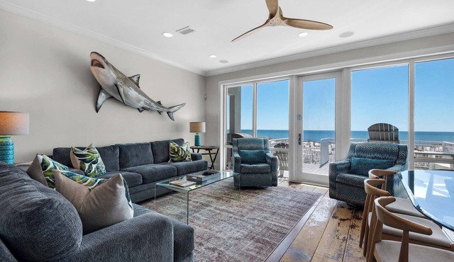 ⛱️Luxury Beachfront View-Private Beach Access- Balconies-4BR Beach Dreams