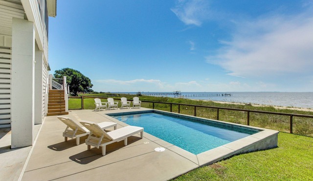 Luxury Beachfront Living! Epic Ocean Springs Home