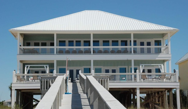 Luxury Beachfront Home with Indoor Elevator; Extra Large Deck; Sleeps up to 30!