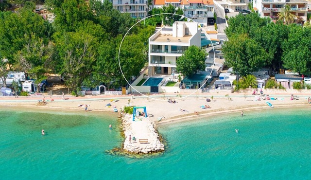 Luxury Beachfront Villa Erce with heated pool