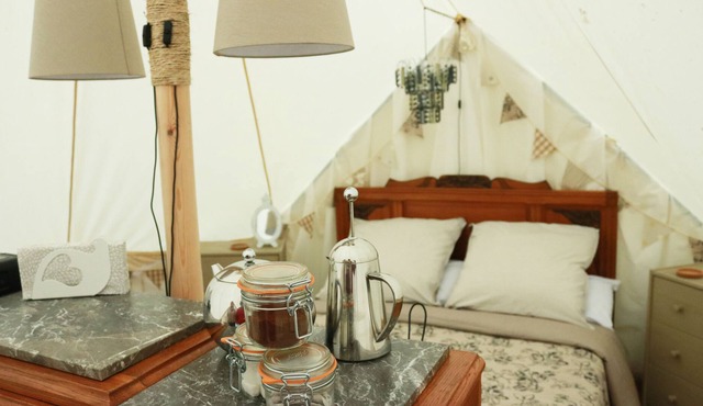 Luxury Bell Tent Glamping in the heart of rural France