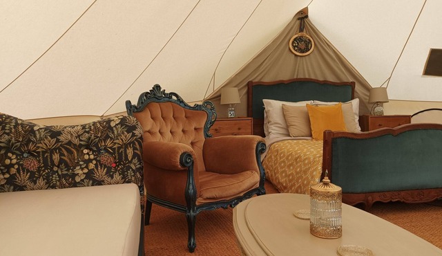 Luxury Bell Tent Glamping in the heart of rural France