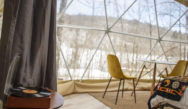Luxury lakeside glamping- Vinyl Dome