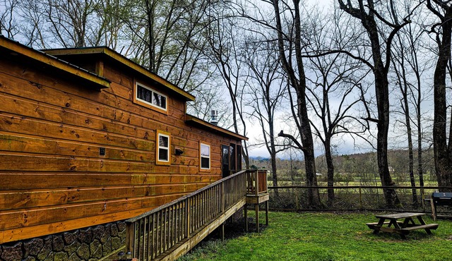 Luxury Cabin on the River Surrounded by Stunning Mountain Views!