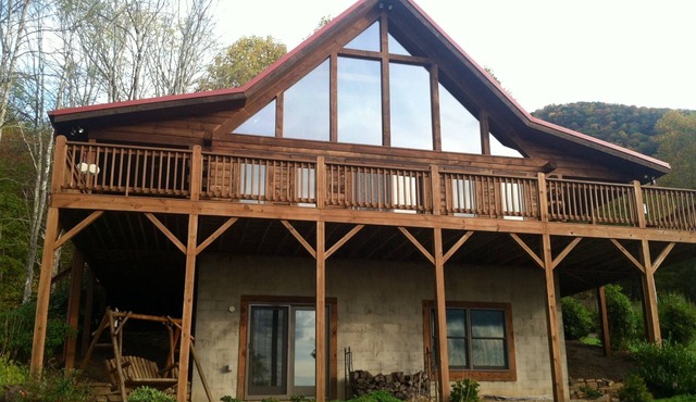 Luxury Cabin Spectacular Views Trout Streams Stone Fire Pit Golf Hiking