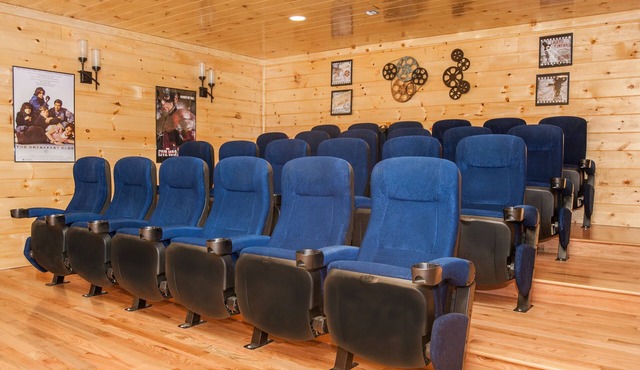 Luxury cabin with 10 bedroom ensuites! Theater room, game room