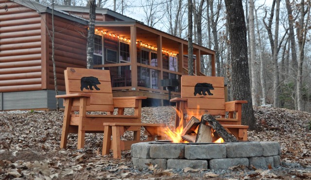 Luxury cabins in the foothills of the Blue Ridge Mountains