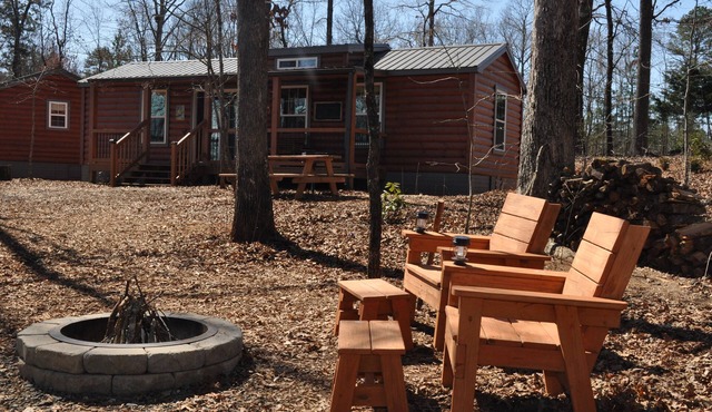 Luxury cabins in the foothills of the Blue Ridge Mountains