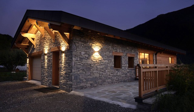 luxury chalet at the foot of the ski resorts