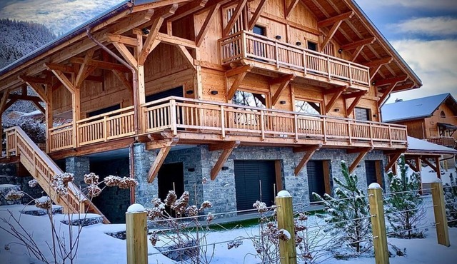 Luxury chalet at the foot of the slopes with swimming pool, spa & hammam - Samoens