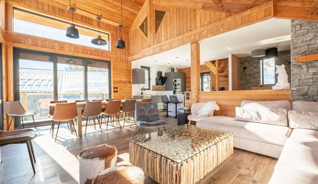 Luxury chalet for 16 at 150m from cable car in Pra-Loup, sauna, WiFi, non-smoking