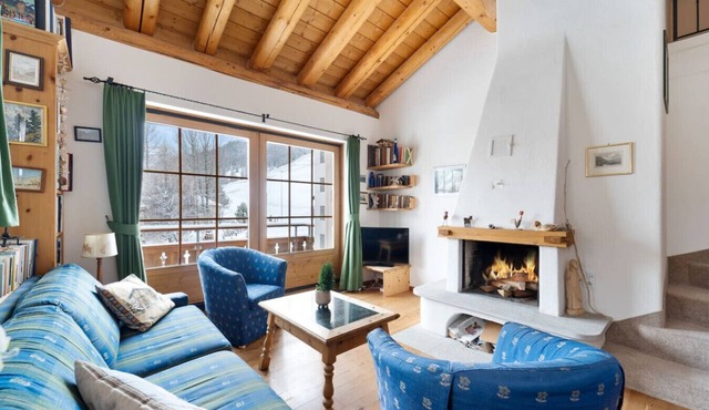 Luxury chalet St. Moritz with panoramic mountain view