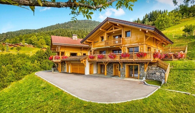 Luxury chalet with swimming pool and jacuzzi