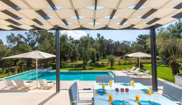 Luxury Corfu Villa | Modern Interior | Villa Acaste | Outdoor Gym Area