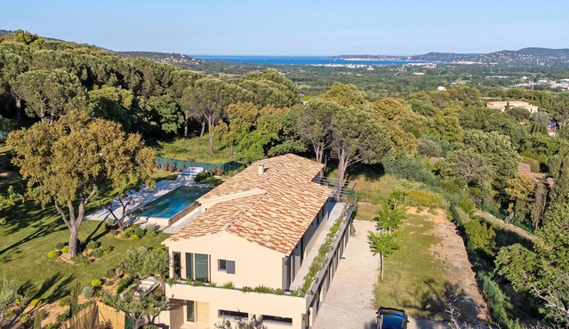 Luxury design villa with A/C and a heated pool