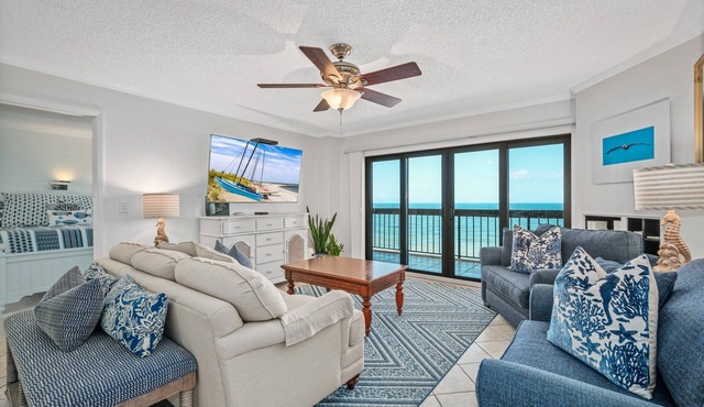 Luxury direct oceanfront 3/3 corner penthouse with heated pool and garage parking