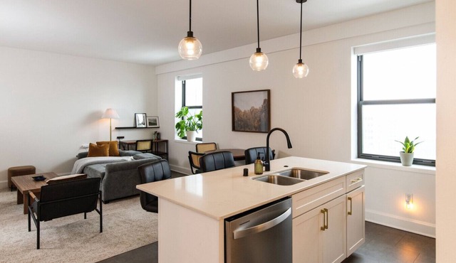 Luxury Downtown Apt with Parking, Gym, and Lap Pool