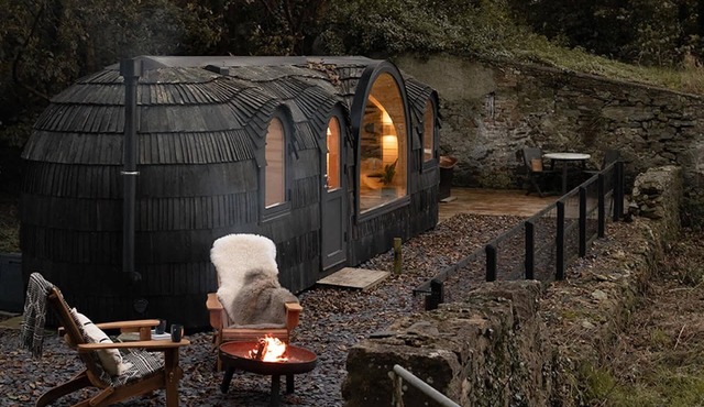 Luxury Eco Cabin with Sea Views