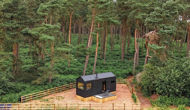 Luxury Eco-Friendly Off-Grid Forest Cabin With Outdoor Bath