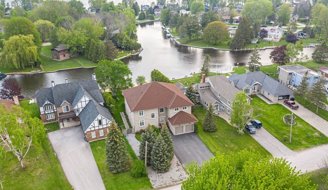 Luxury Europian Waterfront Villa in Lake Simco, considered Venice of the North