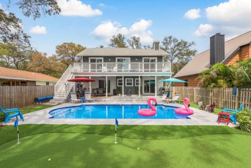 Luxury Family Beach Escape with Heated Pool and Putting Green
