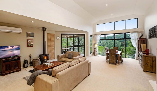 Luxury family holiday retreat in the mountains amongst nature and forest