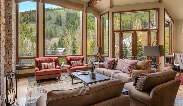 Luxury five-bedroom residence steps from Sun Valley lifts