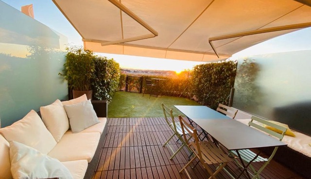 LUXURY FLAT NICE PANORAMIC VIEW - swimming pool - parking - terrace