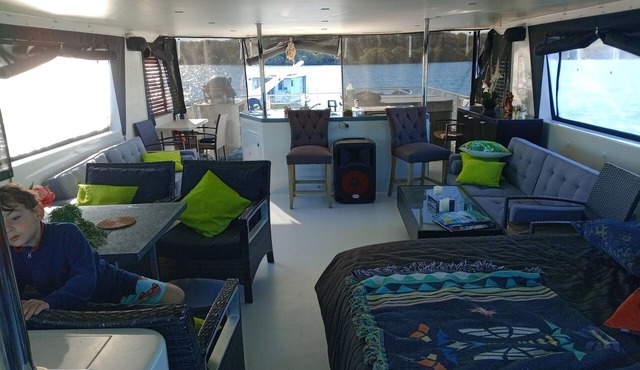 luxury floating penthouse Russell island